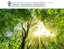Tablet Screenshot of catholicforesters.org